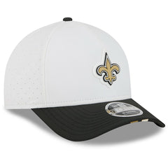 New Orleans Saints New Era 2025 NFL Training Camp A-Frame 9FORTY Adjustable Hat - White/Black online