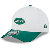 New York Jets New Era 2025 NFL Training Camp A-Frame 9FORTY Adjustable Hat - White/Green online