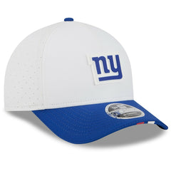 New York Giants New Era 2025 NFL Training Camp A-Frame 9FORTY Adjustable Hat - White/Royal on sale