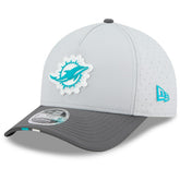 Miami Dolphins New Era 2025 NFL Training Camp A-Frame 9FORTY Adjustable Hat - Gray/Graphite online