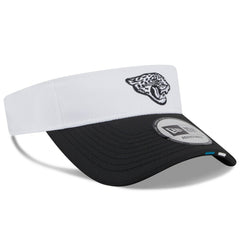Jacksonville Jaguars New Era 2025 NFL Training Camp Adjustable Visor - White/Black online