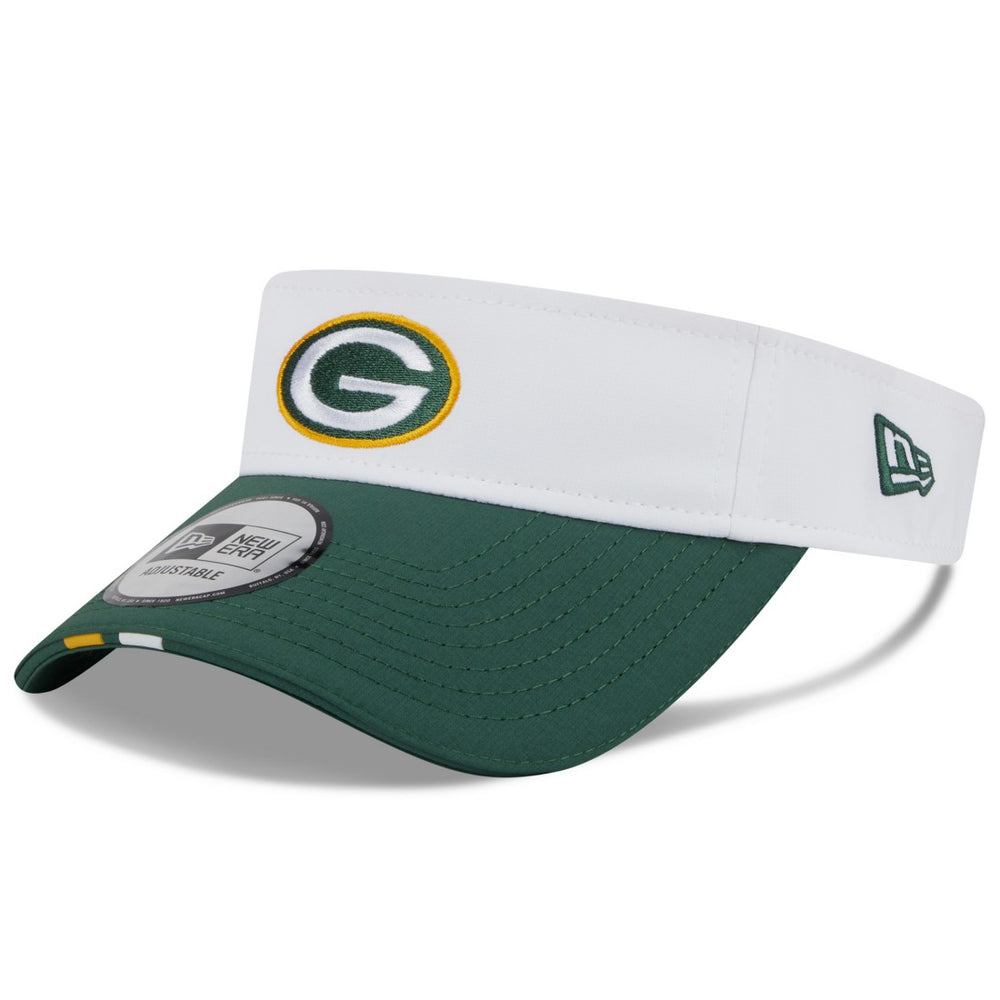 Green Bay Packers New Era 2025 NFL Training Camp Adjustable Visor - White/Green for sale