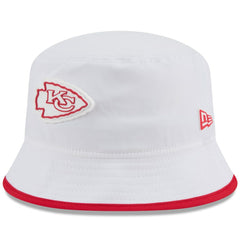 Kansas City Chiefs New Era 2025 NFL Training Camp Stretch Bucket Hat - White cheap