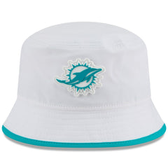 Miami Dolphins New Era 2025 NFL Training Camp Stretch Bucket Hat - White discount