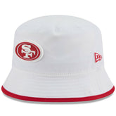 San Francisco 49ers New Era 2025 NFL Training Camp Stretch Bucket Hat - White outlet