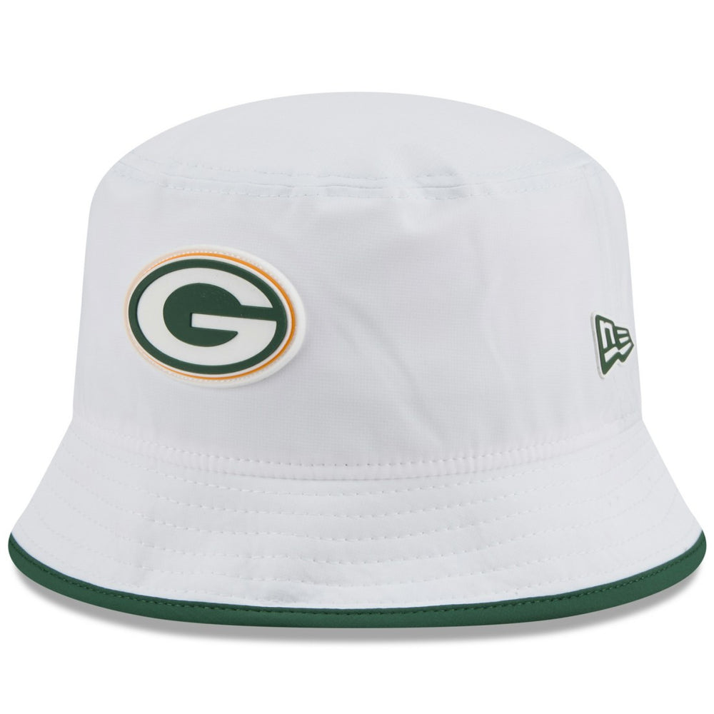 Green Bay Packers New Era 2025 NFL Training Camp Stretch Bucket Hat - White cheap