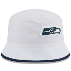 Seattle Seahawks New Era 2025 NFL Training Camp Stretch Bucket Hat - White outlet