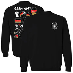 Germany National Team Vive La Fete Women's Impressions Artwork Pullover Sweatshirt for sale - Black