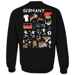 Germany National Team Vive La Fete Women's Impressions Artwork Pullover Sweatshirt for sale - Black