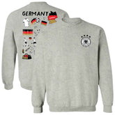 Germany National Team Vive La Fete Women's Impressions Artwork Pullover Sweatshirt for sale - Gray