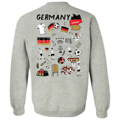 Germany National Team Vive La Fete Women's Impressions Artwork Pullover Sweatshirt for sale - Gray