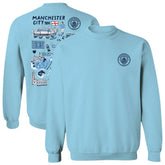 Manchester City Vive La Fete Women's Impressions Artwork Pullover Sweatshirt Discount - Sky Blue