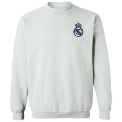 Real Madrid Vive La Fete Women's Impressions Artwork Pullover Sweatshirt Discount - White