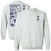 Tottenham Hotspur Vive La Fete Women's Impressions Artwork Pullover Sweatshirt Sale - White