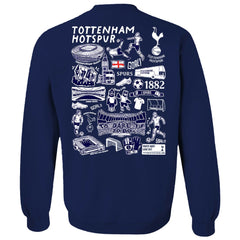 Tottenham Hotspur Vive La Fete Women's Impressions Artwork Pullover Sweatshirt - Navy cheap
