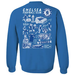 Chelsea Vive La Fete Women's Impressions Artwork Pullover Sweatshirt on sale - Blue