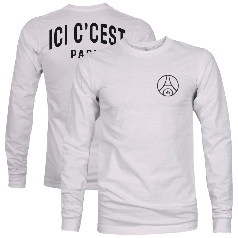 Paris Saint-Germain 1863FC Back Team Arch Long Sleeve T-Shirt - Gray outlet
