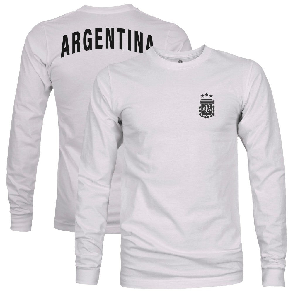 Argentina National Team 1863FC Back Team Arch Long Sleeve T-Shirt for sale - Gray