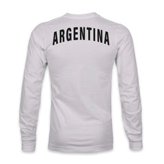 Argentina National Team 1863FC Back Team Arch Long Sleeve T-Shirt for sale - Gray