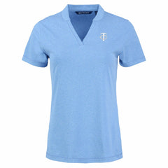 Minnesota Twins Cutter & Buck Forge Heathered Stretch Blade Top Heather Powder Blue
