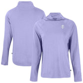 Minnesota Twins Cutter & Buck Women's Coastline Epic Comfort Eco Recycled Funnel Neck Pullover Top Lavender