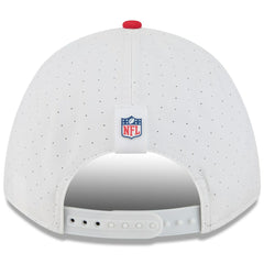 Kansas City Chiefs New Era Youth 2025 NFL Training Camp A-Frame 9FORTY Adjustable Hat - White/Red outlet