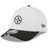 Pittsburgh Steelers New Era Youth 2025 NFL Training Camp A-Frame 9FORTY Adjustable Hat - White/Black online