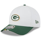 Green Bay Packers New Era Youth 2025 NFL Training Camp A-Frame 9FORTY Adjustable Hat - White/Green on sale