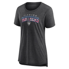 Florida Panthers Women's Proud Tri-Blend T-Shirt - Gray T-shirts