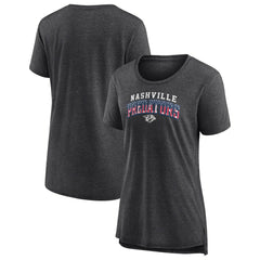 Nashville Predators Women's Proud Tri-Blend T-Shirt - Gray T-shirts