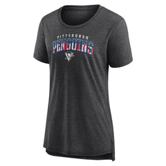 Pittsburgh Penguins Women's Proud Tri-Blend T-Shirt - Gray T-shirts