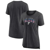 St. Louis Blues Women's Proud Tri-Blend T-Shirt - Gray T-shirts