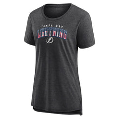 Tampa Bay Lightning Women's Proud Tri-Blend T-Shirt - Gray T-shirts