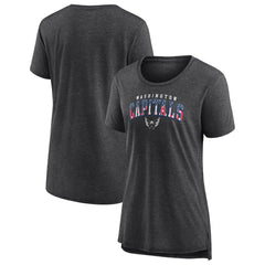 Washington Capitals Women's Proud Tri-Blend T-Shirt - Gray T-shirts