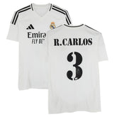 Roberto Carlos Real Madrid Autographed 2024-25 White Home Jersey Discount - BAS