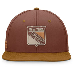 New York Rangers Fanatics Fall Leaves Acreage Snapback Hat - Brown Hats