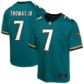 Brian Thomas Jr. Jacksonville Jaguars Youth Alternate 2 Prowler Throwback Game Jersey - Teal for sale
