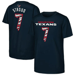 C.J. Stroud Houston Texans Outerstuff Youth Mainliner Drip Player Name & Number T-Shirt - Navy cheap