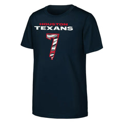 C.J. Stroud Houston Texans Outerstuff Youth Mainliner Drip Player Name & Number T-Shirt - Navy cheap