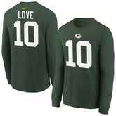 Jordan Love Green Bay Packers Youth Player Name & Number Long Sleeve T-Shirt - Green cheap