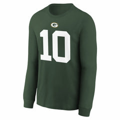 Jordan Love Green Bay Packers Youth Player Name & Number Long Sleeve T-Shirt - Green cheap