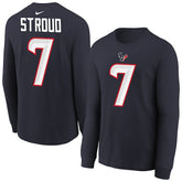 C.J. Stroud Houston Texans Youth Player Name & Number Long Sleeve T-Shirt - Navy outlet