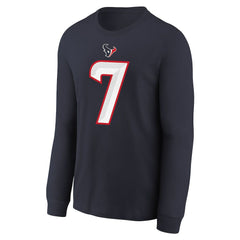C.J. Stroud Houston Texans Youth Player Name & Number Long Sleeve T-Shirt - Navy outlet