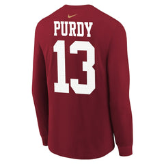 Brock Purdy San Francisco 49ers Youth Player Name & Number Long Sleeve T-Shirt - Scarlet on sale