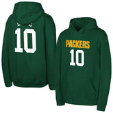 Jordan Love Green Bay Packers Outerstuff Mainliner Player Name & Number Hoodie - Green for sale
