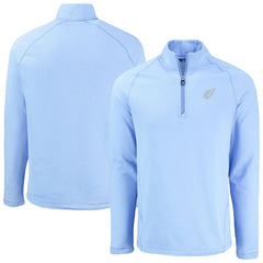 Arizona Cardinals Cutter & Buck Peshastin Eco Fleece Recycled Raglan Quarter-Zip Top - Powder Blue for sale