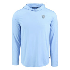 Chicago Bears Men's Cutter & Buck Coastline Epic Comfort Eco Recycled Men's Hooded Shirt - Powder Blue discount