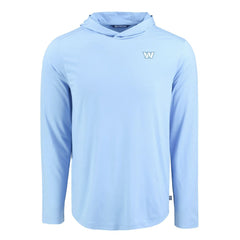 Washington Commanders Men's Cutter & Buck Coastline Epic Comfort Eco Recycled Men's Hooded Shirt - Powder Blue sale