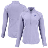 Atlanta Falcons Cutter & Buck Women's Peshastin Eco Fleece Recycled Half-Zip Top - Purple on sale