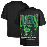 Milwaukee Bucks '47 Past Champs Collection Flashbulb Foundation T-Shirt - Black sale